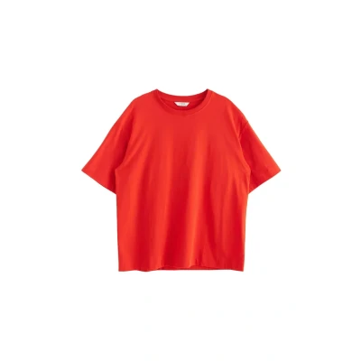 Image of Lindex Basic Tshirt, Women&#039;s, Size: 8, Dark red
