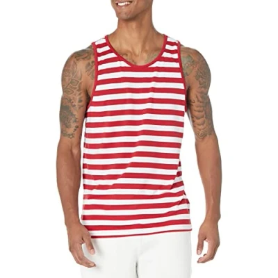 Image of Amazon Essentials Men&#039;s Regular Fit Vest, Red/White, S