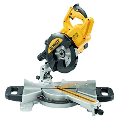 Image of DEWALT DWS774 GB 216 mm 230V Slide Mitre Saw with XPS Yellow/Black