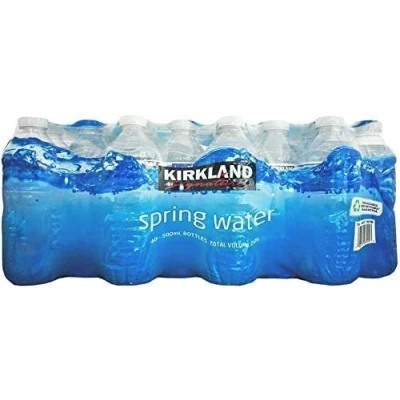 Image of D Mart Bulk Kirkland Spring Still bottled water 500ml 25 multipack, Fresh for Better Health, Hygienic and maintain good health bottles (Pack of x 500ml)