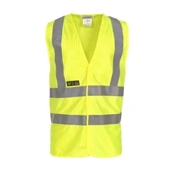 Image of Mably High Visibility Flame Retardant Anti Static Waistcoat Saturn Yellow Lxl