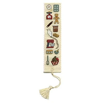 Image of Textile Heritage Baking A Counted Cross Stitch Bookmark Kit
