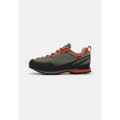 Image of La Sportiva Boulder X Climbing shoes, Men&#039;s, Size: 11.5, Clay/saffron Leather and textile