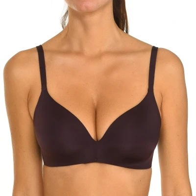 Image of DIM Invisifi FREE Soutien Gorge Triangle PADDÉ Tshirt bra, Women&#039;s, Size: 38C, Precious brown