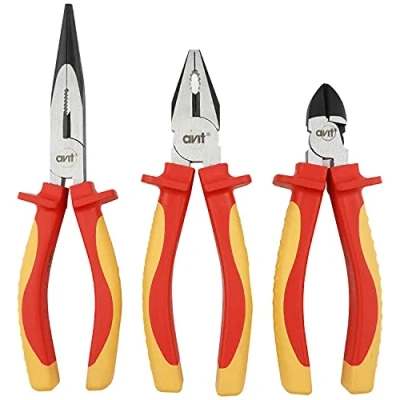 Image of Avit Electricians VDE Vanadium Chrome 3pc Pliers Set