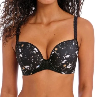 Image of Freya Daydreaming Plunge T Shirt Bra Celestial Black 32FF