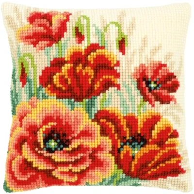 Image of Vervaco 1 Piece Cushion Poppies II