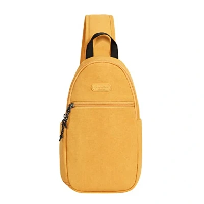 Image of Travelon Unisex&#039;s Coastal RFID Blocking Sling/Chest Bag Luggage Messenger, Sunflower, One Size