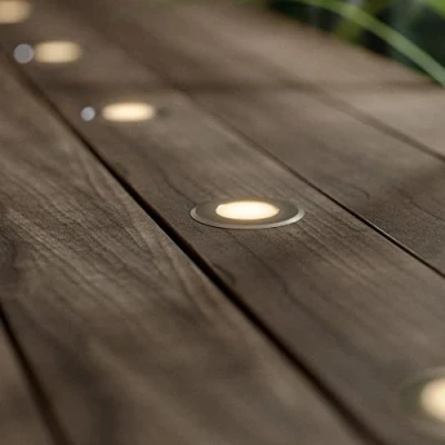 Image of SolarCentre® Advance Outdoor DualWhite USB Chargeable &amp; Solar Powered Deck Lights 8 White/Warm White Decking