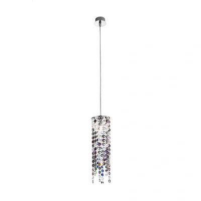 Image of Prisma Designer Crystal Pendant Light Polished Chrome, 1x G9