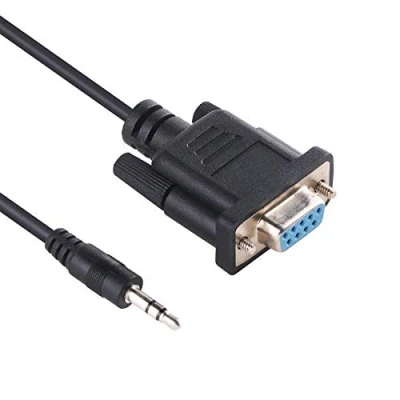 Image of Green utech DB9 9 Pin to RS232 3.5mm Audio Jack Serial Adapter Cable