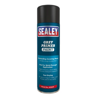Image of Sealey Grey Primer Paint 500ml