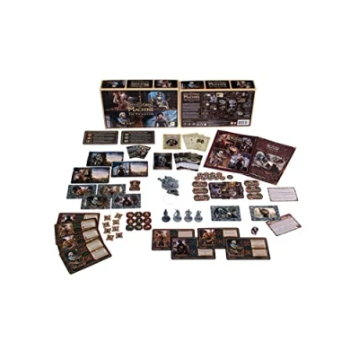 Image of City of The Great Machine. Escalation Board Game Expansion 1 4 Players Ages 14 and up Steampunk One vs Many Hidden Movement Cooperative &amp; Solo Average Playtime 60 90 min