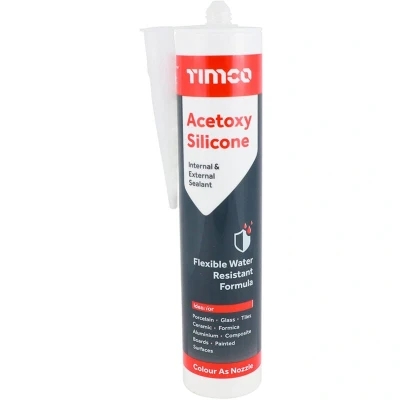 Image of TIMCO Acetoxy Silicone Sealant Clear 300ml