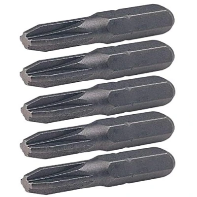 Image of KS Tools 911.222 1/4 Inch CLASSIC Bit Pozidriv, 5 Pieces, Pz1