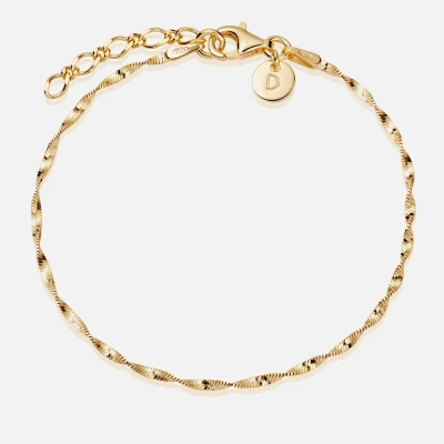 Image of Daisy London Helix Twisted 18k Gold Plated Bracelet