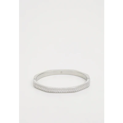 Image of Swarovski Matrix Bangle Bracelet white/silvercoloured, Women&#039;s, Size: Medium, White/silver/coloured