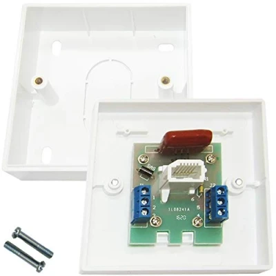 Image of Loops BT MASTER SINGLE TELEPHONE SOCKET IDC TERMINALS WALL OUTLET FACE PLATE