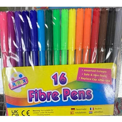 Image of ARTBOX 16 fine tip Fibre Colouring Pens, 1090
