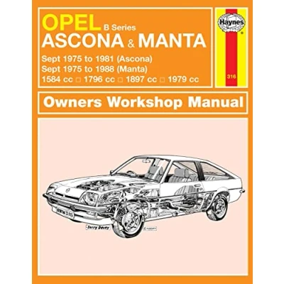 Image of Opel Ascona &amp; Manta (B Series) (Sept 75 88) Haynes Repair Manual
