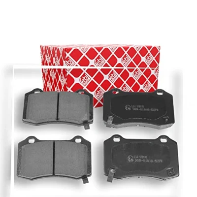 Image of 25940439, 89047744 Brake pad set FEBI BILSTEIN 116382 Rear Axle with acoustic wear warning JEEP: GRAND CHEROKEE 4, 3, TESLA: Model S