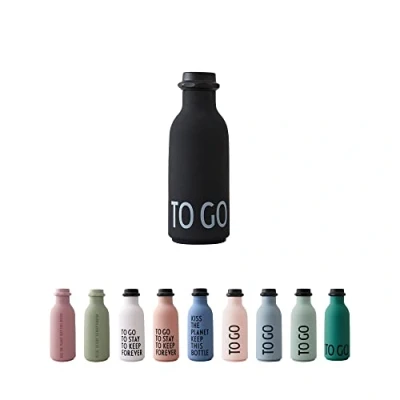 Image of Design Letters To Go Water Bottle 500 ml Tritan BPA/BPS Free Drinking Bottles with Matt Soft Surface Sports Leakproof Flask for Office, Sports, School