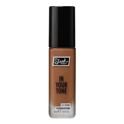Image of Sleek MakeUP in Your Tone 24 Hour Foundation, Medium Buildable Coverage 30 Shades, Semi Matte Flawless Finish, 10N