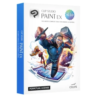 Image of CLIP STUDIO PAINT EX Version 3 Perpetual License for Windows and macOS
