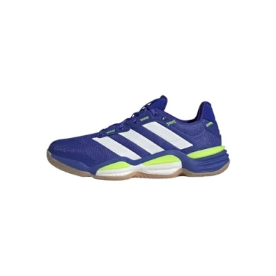 Image of adidas Performance Stabil Volleyball shoes lucid blue cloud white lemon, Size: 6, lemon Textile/synthetics
