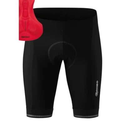 Image of Gonso Sitivo M Men&#039;s Shorts, Mens, 16150, Black/Fire,