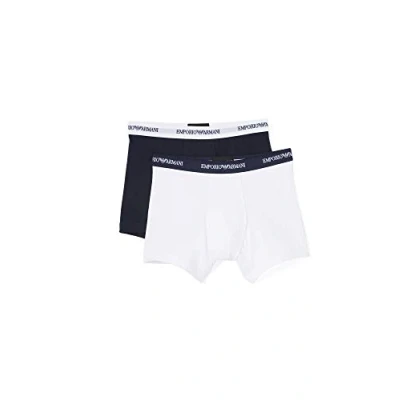 Image of Emporio Armani 2 PACK Underwear set, Men&#039;s, Size: XL, White/blue