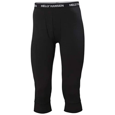 Image of Helly Hansen Men&#039;s Lifa Merino Midweight 3/4 Pants, Black, 2X Large