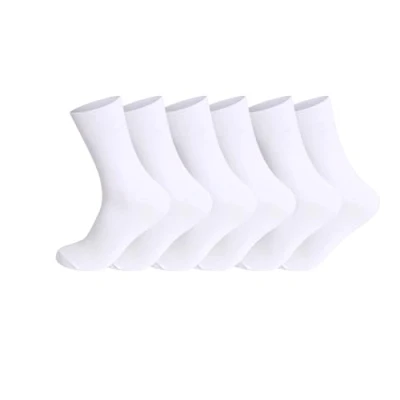 Image of ARG 6 PAIRS WOMENS NON ELASTIC DIABETIC SOCKS LADIES EASY GRIP LOOSE SOFT TOP COTTON SOCK FOR SWOLLEN FEED ODEMA FRIENDLY UK 4 8 (Cotton, White)