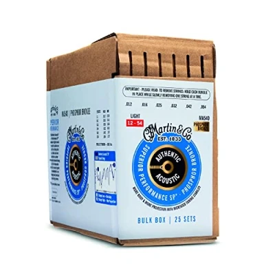 Image of Martin Strings Authentic Acoustic SP Phosphor Bronze Guitar Custom Light 12 54 25 Sets