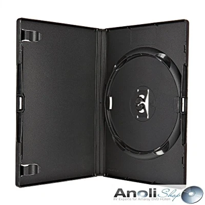 Image of Amaray Set of 25 DVD Cases Single Disc 14 mm Black