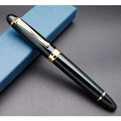 Image of JINHAO X450 Fountain Pen M Nib (Green Ice Flowers)