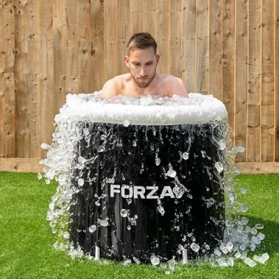 Image of FORZA Portable Ice Bath Cold Water Therapy Tub for Recovery &amp; Performance Durable with Lid Cover [370L Capacity]