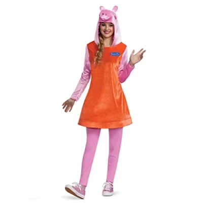 Image of DISGUISE Peppa Pig Mummy Deluxe Women&#039;s Fancy Dress Costume Small