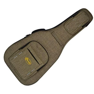 Image of ACOUSTIC GUITAR GIG BAG RIGID SOFT CASE BIG BODY JUMBO WESTERN GREY CLEARWATER