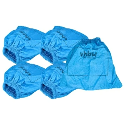Image of vhbw 5x Textile Filter compatible with Lidl/Parkside PNTS 1250 Vacuum Cleaner, Wet/Dry Cleaner Bag, Washable, Blue
