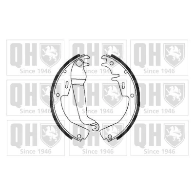 Image of 1605382, 1605537, 1605552, 1605739, 1605744 Brake Shoes QUINTON HAZELL BS549 230mm 51mm with manual adjustment OPEL: Manta B Saloon, A Coupe