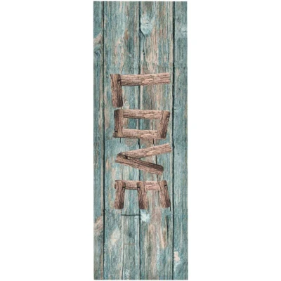 Image of vidaXL Kitchen Floor Mat Washable Love 45x150 cm