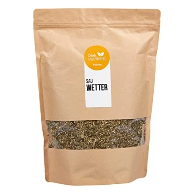 Image of FRUTEG Herbal Tea Sauwetter Loose Mix 13 Herbs Aromatized with Peppermint, pointwear &amp; Fennel from Certified Organic Farming 1 kg