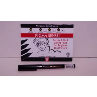 Image of SAKURA Pigma Sensei Pens .6 mm bullet fiber tip (38483)