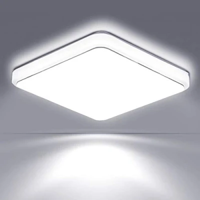 Image of Trintion Led Ceiling Light, 36W Bathroom Lights 38cmx38cm Square 6000K Bath Lighting Flush for Bedroom Living Room Kitchen Corridor Office White