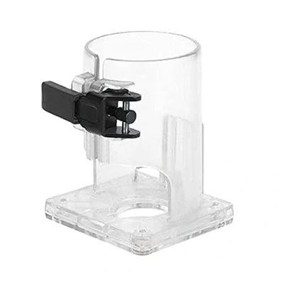 Image of Woodworking Trimmer Router Transparent Plastic Base Power Tool Protective Shield Accessory (Quick Release)