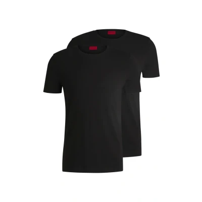 Image of HUGO Round 2 PACK Basic Tshirt, Men&#039;s, Size: Small, Black