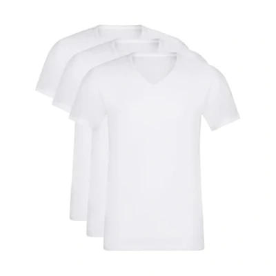 Image of Dim Men&#039;s Lot de T Shirts Ecodim À Manches Courtes X3, White, M (Pack of 3)