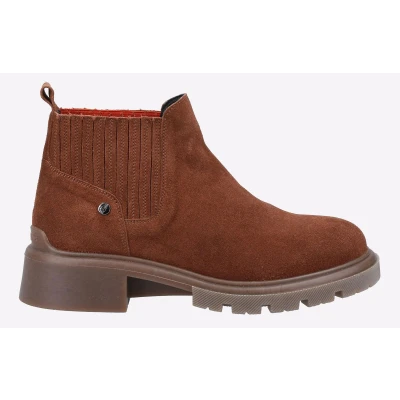 Image of Hush Puppies Women&#039;s Rita Low Chelsea Boot, Tan, 3 UK