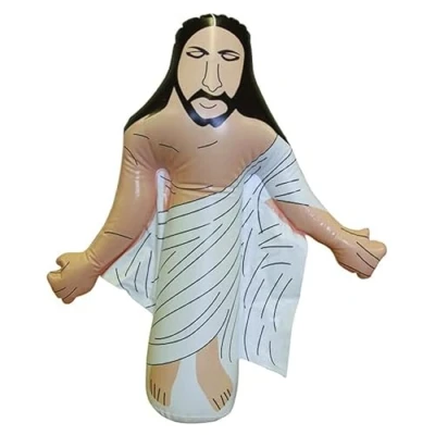 Image of Diabolical Inflatable Jesus funny Christmas secret Santa gifts for Him/Her religious party festival Easter Christian